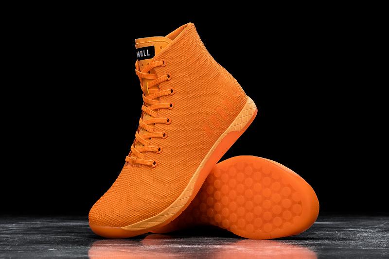 Orange Nobull High-Top Neon Orange Women's Trainers | CA M2078Q